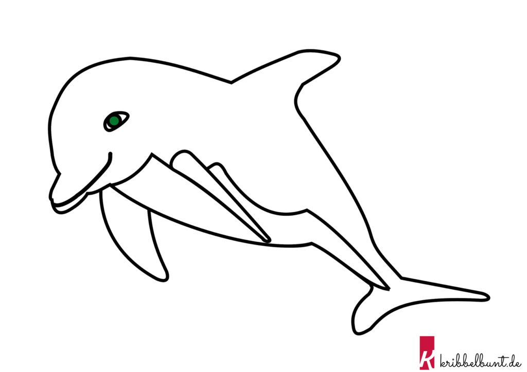 Ausmalbild Delfin Ausmalbild Delfin