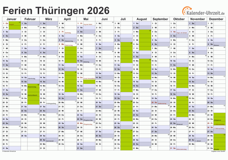 Sommerferien Thüringen 2025/26 Sommerferien 2025 In Deutschland (alle Bundesländer)