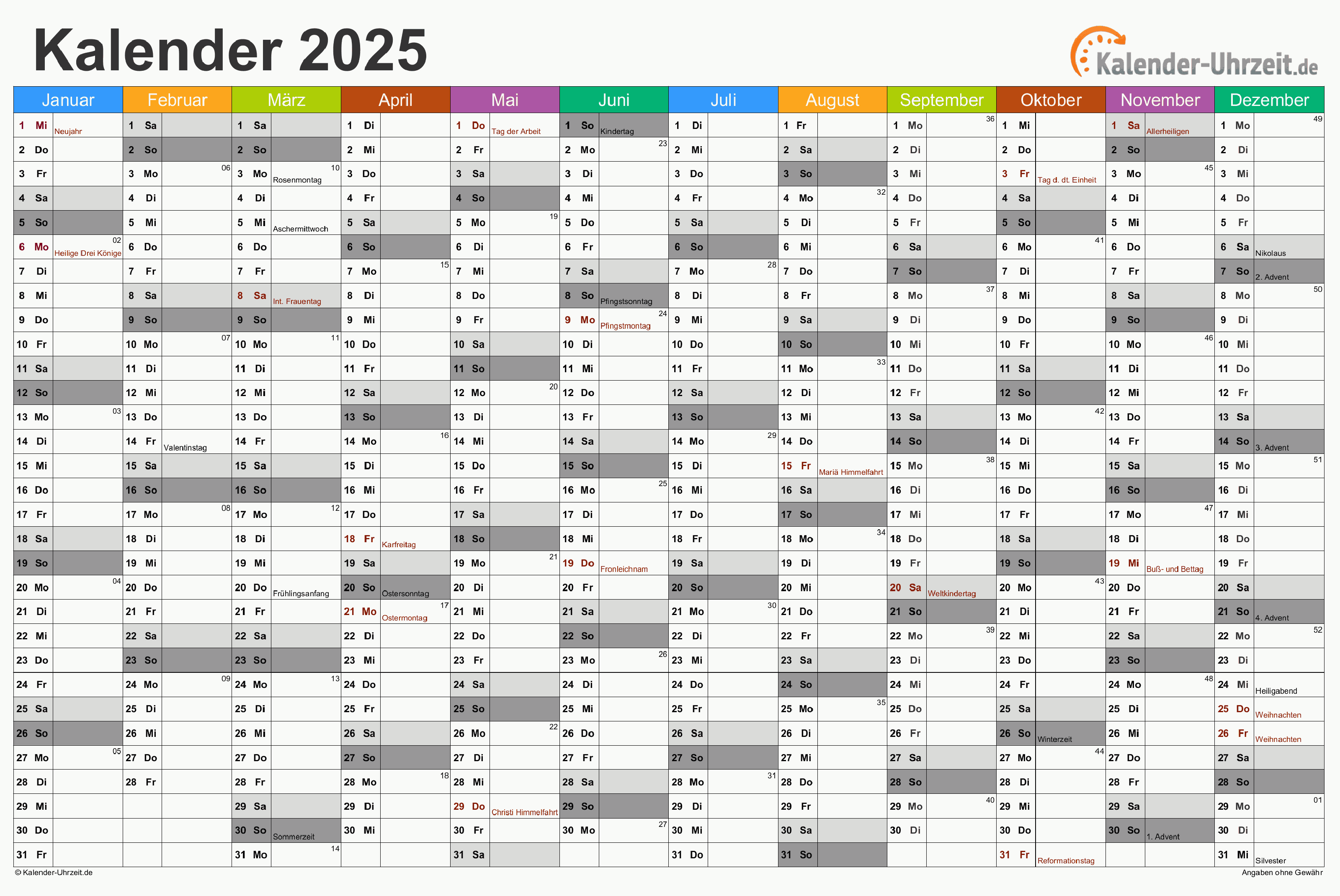 2025 Calendar By Month Excel Format - Chenoa Rose