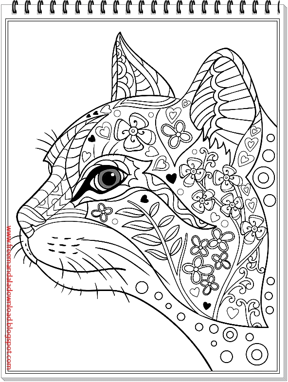 Katze Mandala Muster Katze Mandala Niedlich Stock Vektor Art Und Mehr Bilder Von